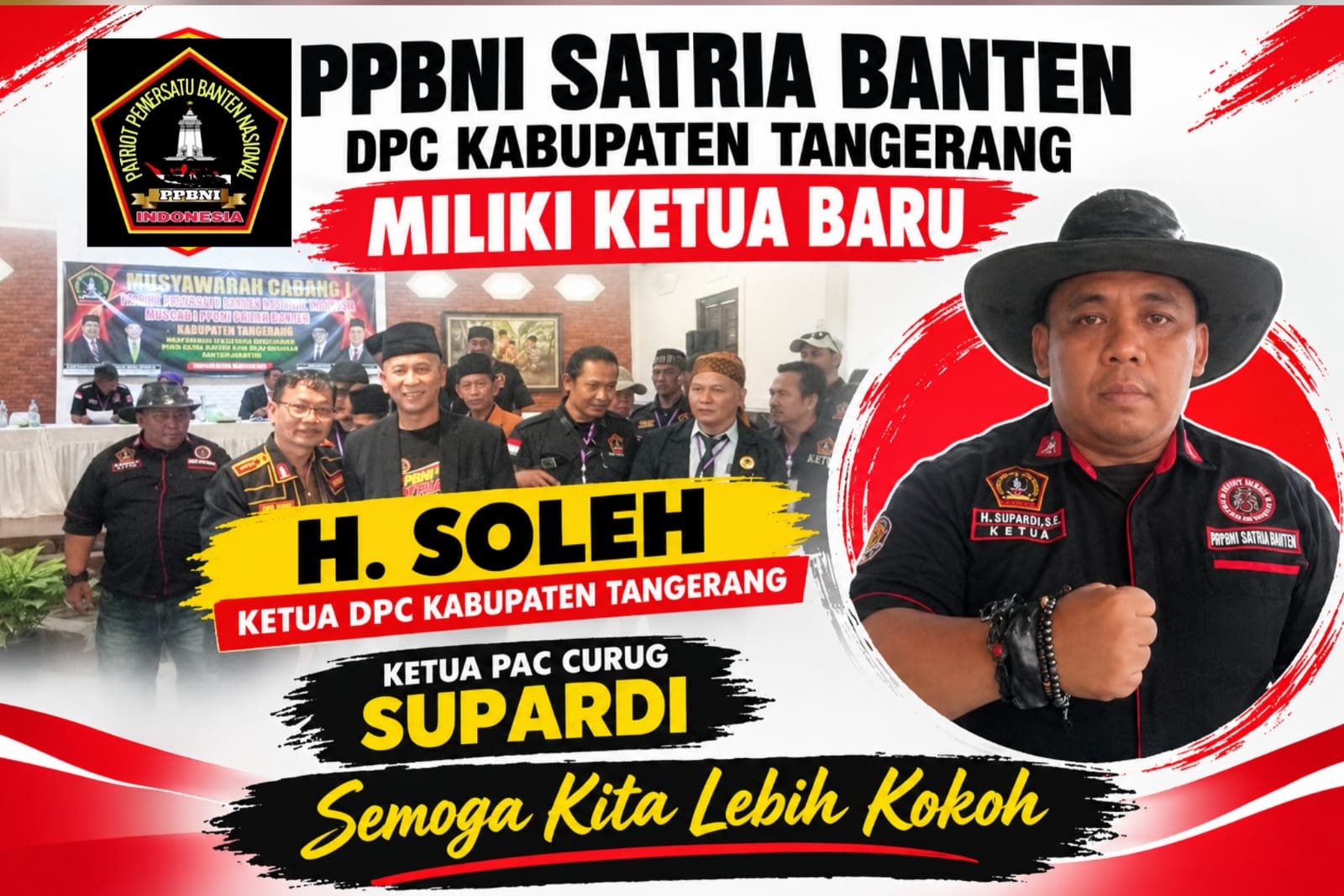 PPBNI Satria Banten DPC Kabupaten Tangerang Miliki Ketua Baru H. Soleh, Ketua PAC Curug Supardi Semoga Kita Lebih Kokoh